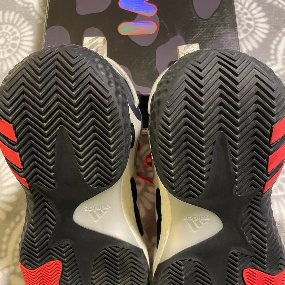 Adidas Harden Vol. 6 White Vivid Red Legend Ink 2022, men's 10 🏀 - Picture 12 of 15